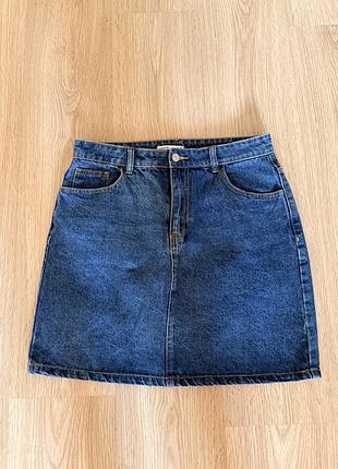 🌸 джинсова спідниця cropp, розмір xl (42 eur)