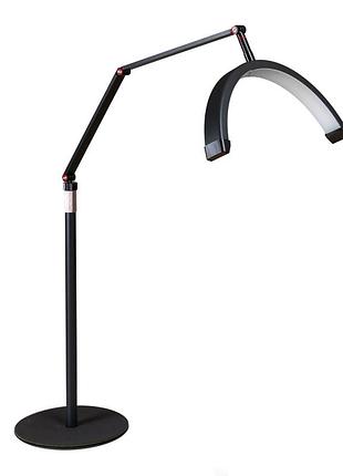 Напольная led лампа moon m2x диаметр плафона (16) 42 см от края до края 20w более 90cri и цветовой температурой 3000/6000k black