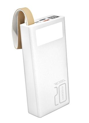 Универсальная мобильная батарея power bank ridea rp-d20l phoenix20 10w digital display + lamp 20000 mah белый
