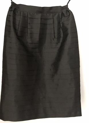 Фактурна шовкова спідниця-олівець із тайського шовку 100% thai silk, розмір m/l