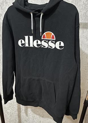 Оригінальне чорне худі ellesse gottero