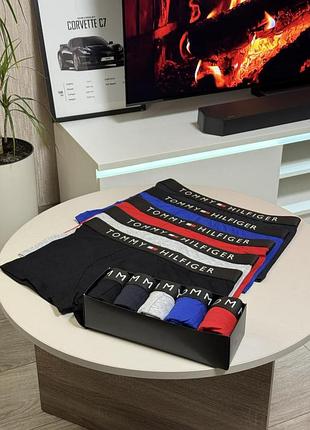 Мужские трусы tommy hilfiger набор 5 шт | хлопковые боксеры | премиум качество | комфорт и стиль каждый день
