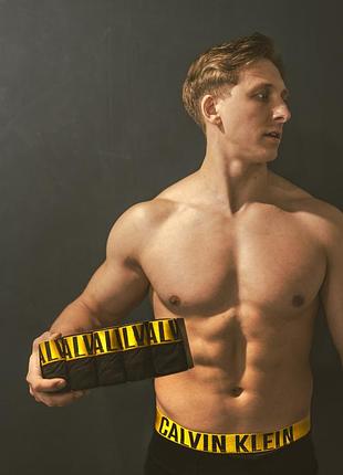 Чоловічі труси calvin klein набір 5 шт | боксери бавовна | комфортні | брендова спідня білизна l