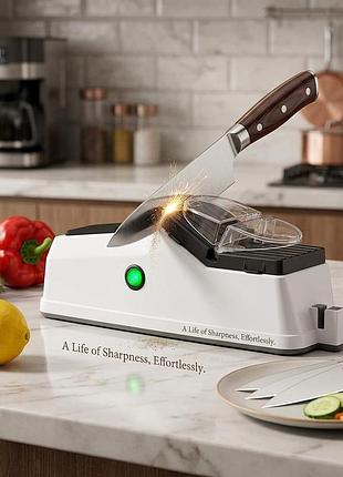 Електроточилка для ножів electric knife sharpener usb / точилка для ножів та ножиць