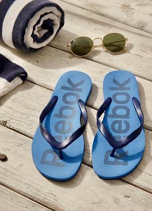 Чоловічі в’єтнамки з написом зручні та легкі reebok (оригінал)