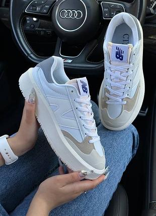 Женские кроссовки new balance ct302 white gray