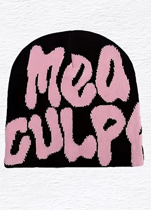 Шапка-біні y2k mea culpa