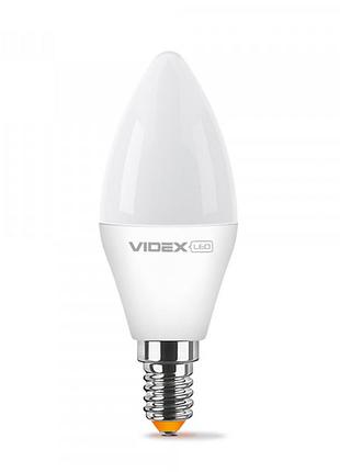 Led лампа videx c37e 7w e14 тепле світло 3000k для загального освітлення енергоефективне освітлення