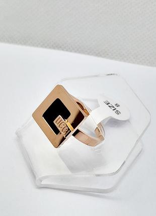 Колечко жіноче gucci, stainless steel po. р 17, 18, 19.