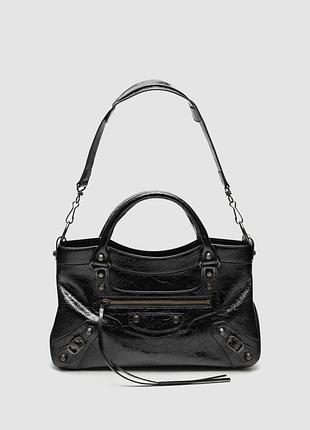 Черная сумка кожа люкс качество le city first bag