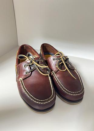 Мокасини timberland classic boat коричневі eu 41 натуральна шкіра