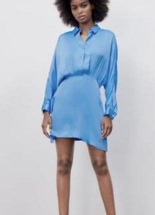 Атласна сукня zara
