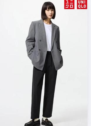 Хлопковые брюки свободного кроя uniqlo