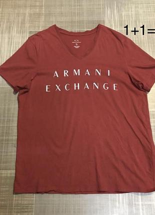 Armani exchange 💙чоловічий одяг/ червона футболка💛 42/xl/50