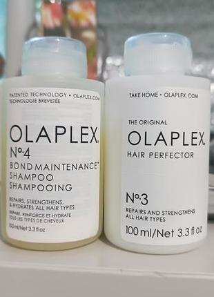 Відновлююча маска для волосся olaplex №3 hair perfector
відновлюючий шампунь olaplex №4 bond maintenance shampoo.
користувалася пару раз