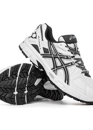 Стильные женские кроссовки asics gel kahana 8 white black