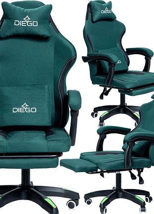 Крісло геймерське diego soft green