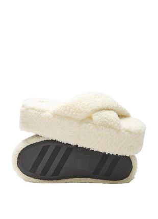 Тапочки женские victoria's secret (1560000420764seql) fleece platform 39-40 белые