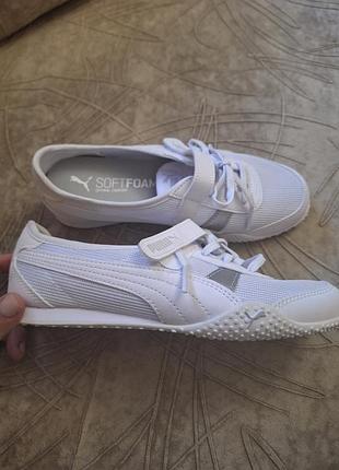 Женские кроссовки puma bella v в белом цвете с фирменной стелькой softfoam для комфорта р.36