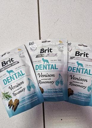 Функциональное лакомство для взрослых собак brit care dental venison &amp; rosemary. брит кеа дентальное лакомство