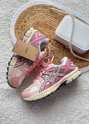 Стильные женские кроссовки 
asics gel kahana 8 beige pink