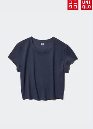 Укорочена футболка airism soft uniqlo