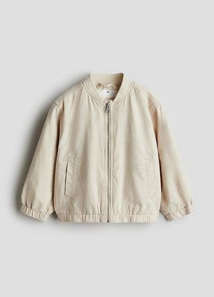 Бомбер льняной h&amp;m