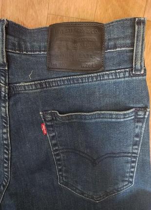 Оригинальные мужские джинсы levi's premium 502 /511 slim taper w28 l32 синие левайс