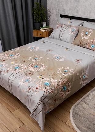 Комплект постільної білизни moon&star бязь gold люкс sunny bloom king size 220x240 наволочки 2х40х60