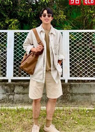 Шорты из льняной смеси uniqlo
