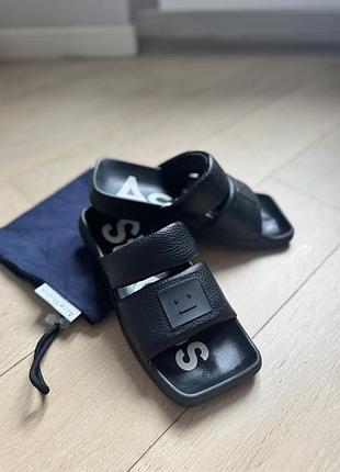 Шльопанці acne studios (оригінал), чорні