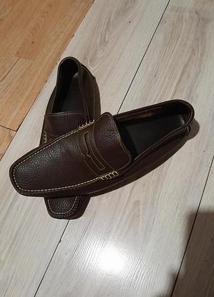 Кожаные макассины,туфли мужские бренд bally