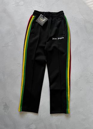 Штани palm angels rasta чорного кольору палм