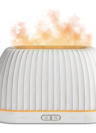 Аромадифузор soulorigin flame essential oil diffuser 120 мл з ефектом полум’я, led-підсвіткою та зволоженням повітря