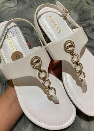 Білі босоніжки guess 35, 36, 37, 38, 39, 40 розміру оригінал