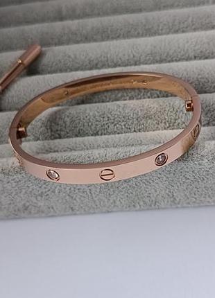 Брендовый браслет с отверткой с камнями в стиле картье cartier