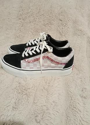 Кеди з паєтками vans