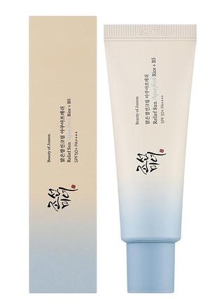 Сонцезахисний крем для обличчя з рисовою водою  beauty of joseon relief sun aqua-fresh rice + b5 spf50+ pa++++ facial sunscreen