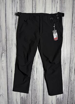 Спортивные штаны soft shell fleece новые чёрные 3xl размер 56