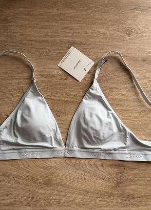 Бра calvin klein xs / s сіро мятного кольору