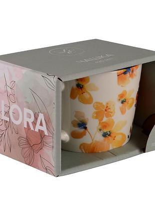 Чашка limited edition flora a біла з  малюнком  420 мл