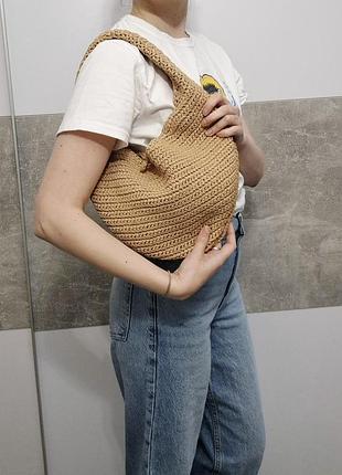 Сумка boho из рафии 9