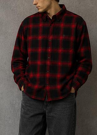 Фланелевая рубашка от бренда allsaints