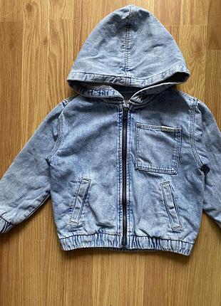 Джинсова курточка zara для хлопчика