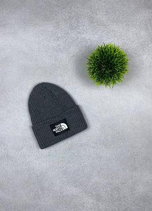 Шапка the north face сіра