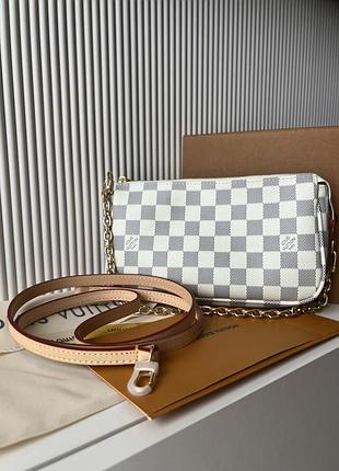 Damier azur pochette 22x13x4 4