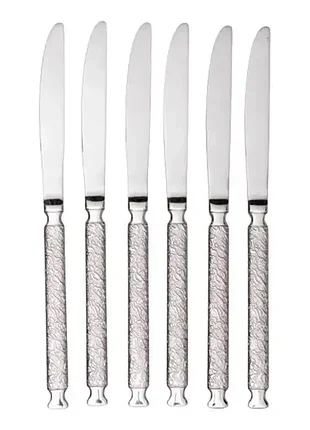 Набор столовых ножей elegance 6 штук из нержавеющей стали