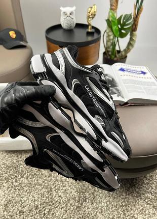 Мужские кроссовки lacoste l003 2k24 black silver white