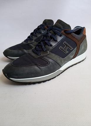 Кожаные кроссовки hogan
