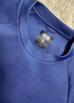 Худі спортивка uniqlo реглан кишені на блискавці стан нової синього кольору, xs, s